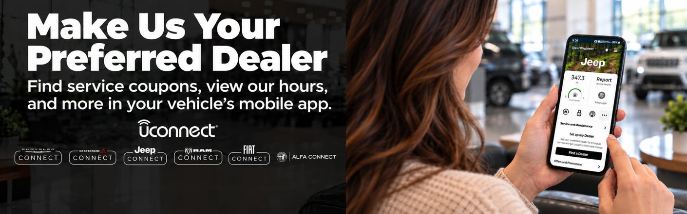uconnect® make us your preferred dealer | Keer Automotive LLC (CDJR) in New Lexington OH